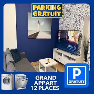 24 Chic & Cosy Grand 88m2 Parking Gratuit Hypercentre Netflix Saint-Etienne (Loire)